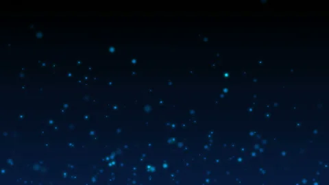 Abstract festive blue motion background with defocused round bokeh lights Stock Footage 112274352