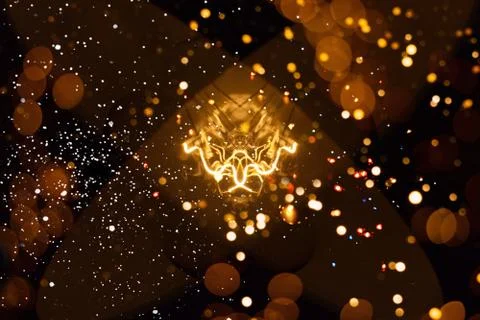 Abstract festive bokeh background. Stock Photos