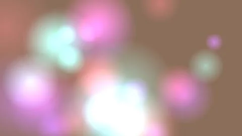 Abstract Festive Bokeh Background with Soft Pink and Teal Light Orbs on a P.. Stock Illustration
