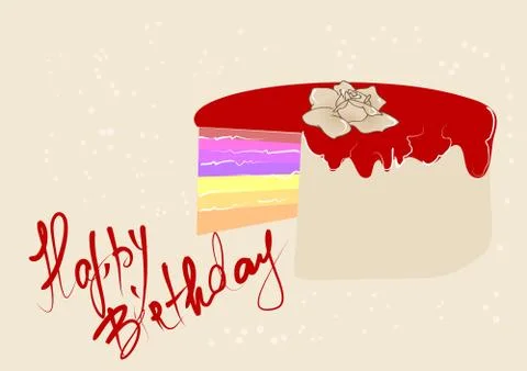 Abstract festive cake Stock Illustration