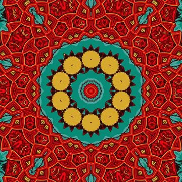Abstract festive colorful grunge vector ethnic tribal pattern Stock Illustration