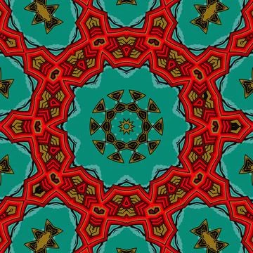 Abstract festive colorful grunge vector ethnic tribal pattern Stock Illustration