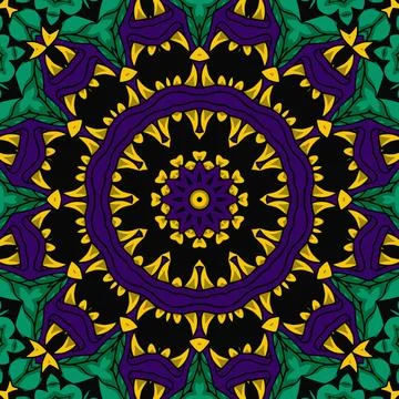 Abstract festive colorful grunge vector ethnic tribal pattern Stock Illustration
