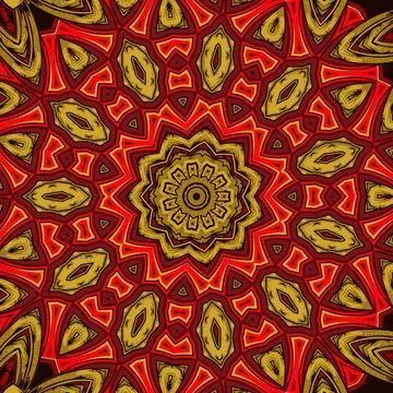 Abstract festive colorful mandala vector ethnic tribal pattern Stock Illustration