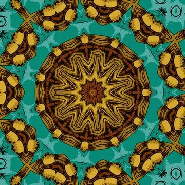 Abstract festive colorful mandala vector ethnic tribal pattern Stock Illustration