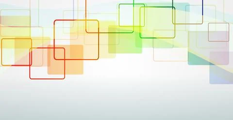 Abstract festive gradient background with dynamic squares. Illustrazione stock