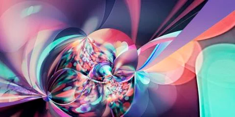 Abstract festive gradient multi-color background trend color 2020.  the flowi Stock Illustration