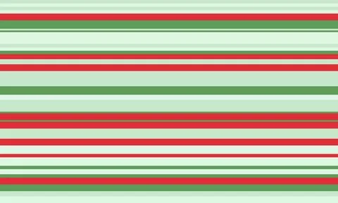 Abstract festive horizontal stripes in red, green, and mint create a cheerful Illustrazione stock