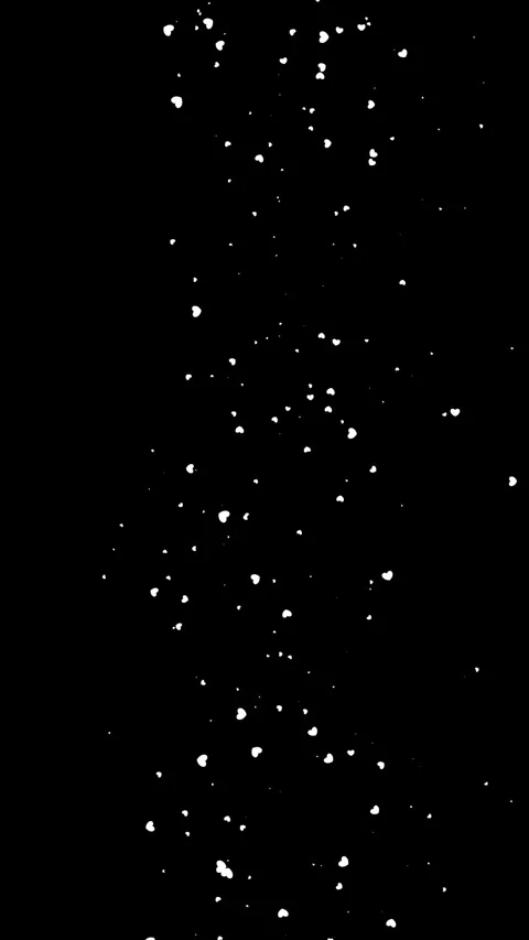 Abstract festive magical background. Twinkling, glittering, white, heart shape Stock Footage 319778030