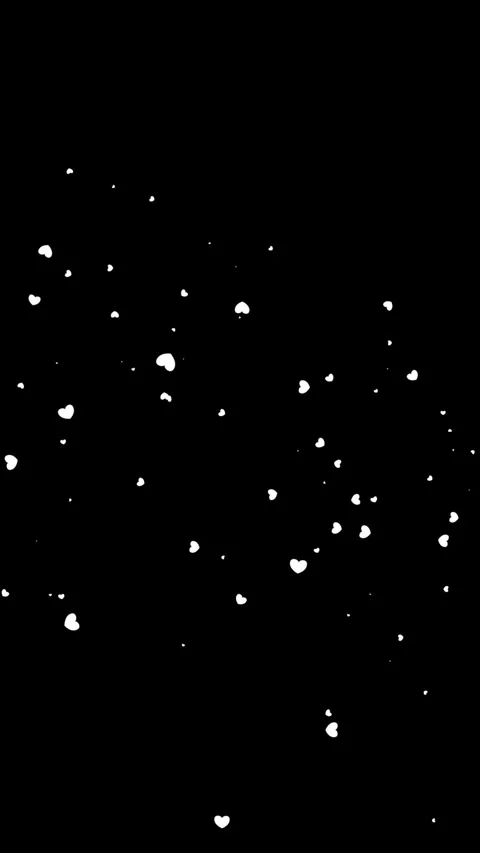 Abstract festive magical background. Twinkling, glittering, white, heart shape Stock Footage 321055953