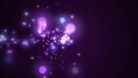 Abstract festive purple motion background glowing bokeh lights Stock Footage 112109741