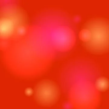 Abstract Festive Red and Orange Bokeh Background with Soft Circular Light O.. Stock Illustration