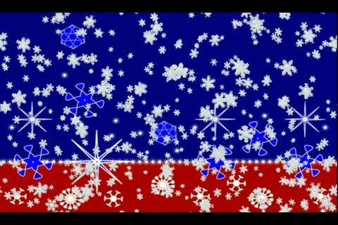 Abstract festive winter background with falling snow Stock-Footage 53426318