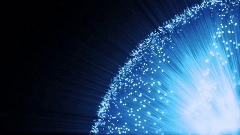 Abstract Fiber Lights Random Motion, 3d Loopable Animation 4k Video stock 72901571