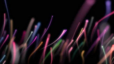 Abstract fiber optic Bright light signal transmits data fast for high speed inte Stock Footage 239455799