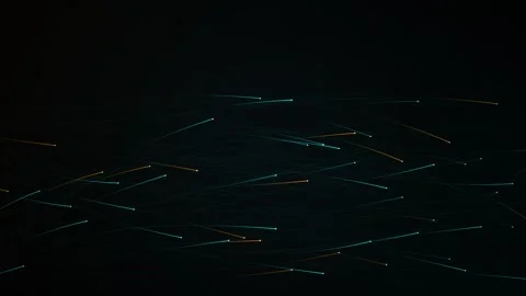 Abstract Fiber Optic Connection High Speed Data Transfer Stock-Footage 345520479
