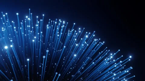 Abstract Fiber optic internet speed background. Stock Footage 243698127