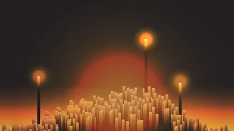 Abstract Fiber Optics Background  - Vector Illustration. Illustrazione stock