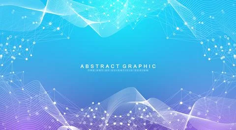 Abstract fiction vector illustration quantum computer technology. Sphere Illustrazione stock