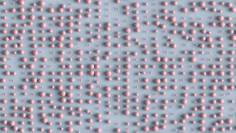 Abstract field of moving spheres 動画素材 111253367