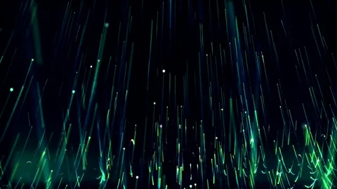 ABSTRACT FIELD OF RISING 3D PARTICLES Stock Footage 81089836