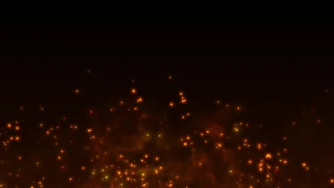 Abstract Fiery Background Featuring Realistic Glowing Embers and Sparkles. Stock-Footage 335976274