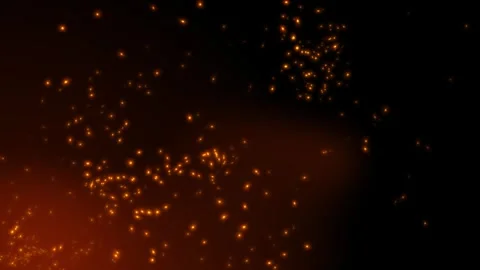 Abstract Fiery Background Featuring Realistic Glowing Embers and Sparkles. Stock-Footage 335976285