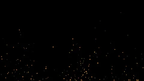 Abstract Fiery Background Featuring Realistic Glowing Embers and Sparkles. Stock-Footage 335976291