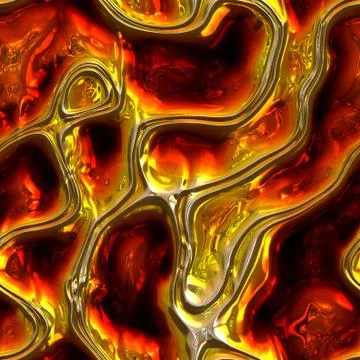 Abstract fiery drawing Stock Illustration