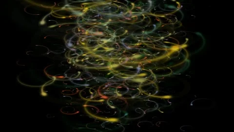 Abstract Fiery Explosion Against a Black Background Stock Footage 306006315