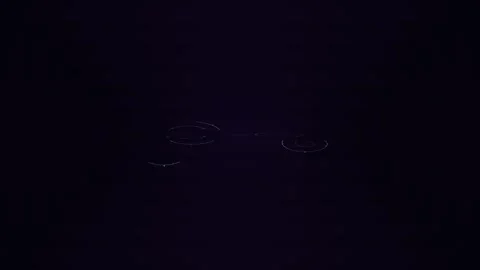 Abstract Fiery Glowing Energy Structures Stock Footage 331549034