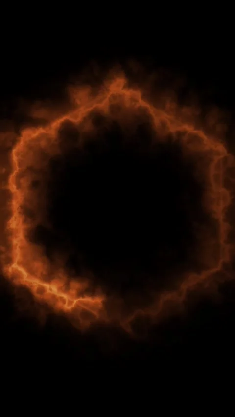 Abstract fiery hexagon shape pulsating and glowing with energetic motion. Stock-Footage 337710600