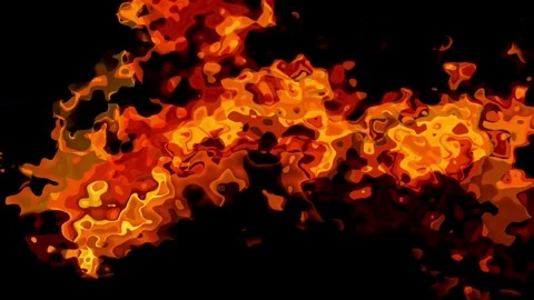 Abstract fiery liquid motion background Stock Footage 336120419