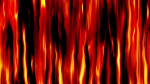 Abstract fiery motion background with vertical flowing orange light Stock Footage 336120357
