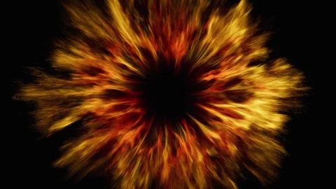 Abstract fiery particle vortex animation loop. 3d loop animation 4k Stock Footage 319912186