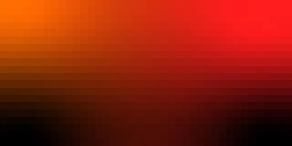 Abstract fiery red orange gradient pixelated background texture Stockillustratie