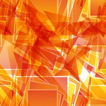 Abstract fiery red seamless pattern of geometric shapes 스톡 일러스트