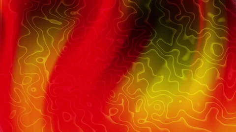 Abstract Fiery Red Yellow Gradient Flowing Organic Lines Background Stock Footage 339710512