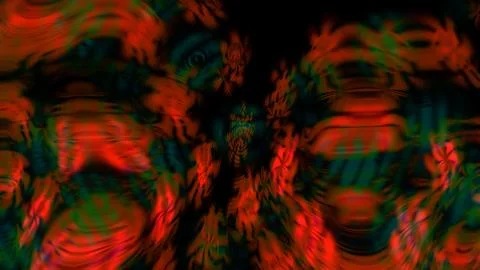 Abstract fiery swirl pattern with vibrant red orange and green colors Stock Illustration