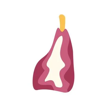 Abstract fig fruit illustration on white background Stock Illustration