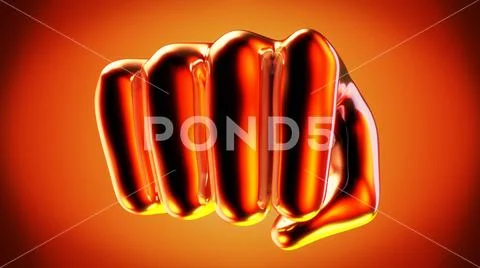 Abstract fight - 3D Illustration Stock Illustration