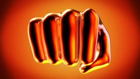 Abstract fight - 3D Illustration Illustrazione stock