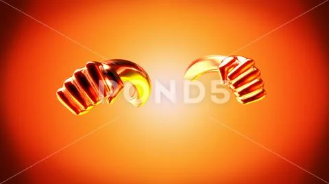 Abstract fight - 3D Illustration Stock Illustration