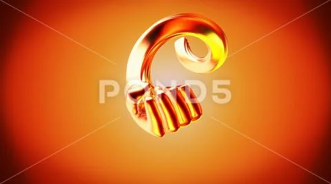Abstract fight - 3D Illustration Stock Illustration