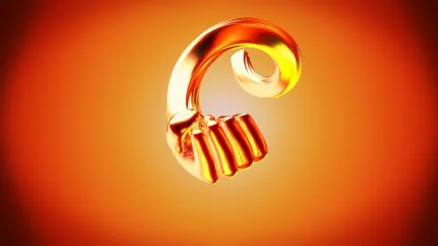 Abstract fight - 3D Illustration Illustrazione stock