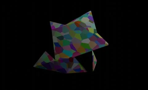 Abstract figure 3D render Stock Illustration