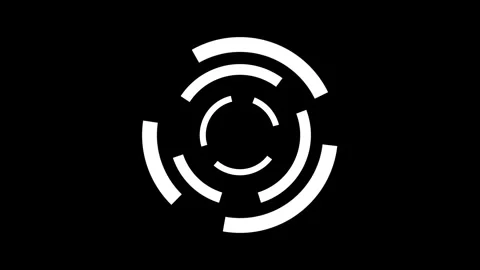 Abstract figure from arcs in the middle of the background.circular progress.. Stock Footage 310578477
