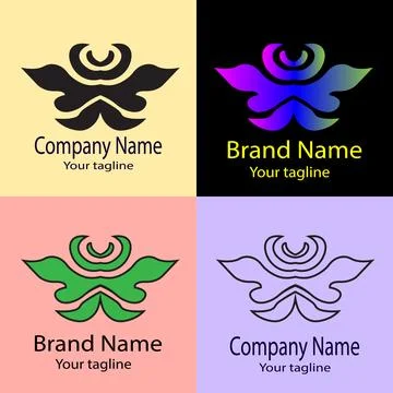 The Abstract Figure: Balanced Form and Symbolic Representation logo Stock Illustration