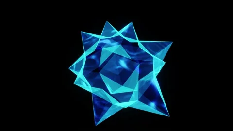 Abstract Figure Blue 4K Stock Footage 156390855