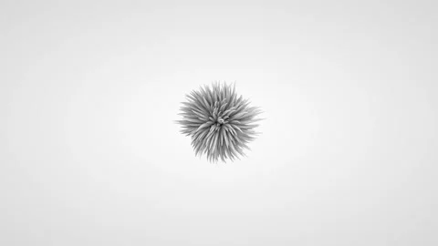 Abstract figure consisting of white threads on a white background. Video stock 122139216